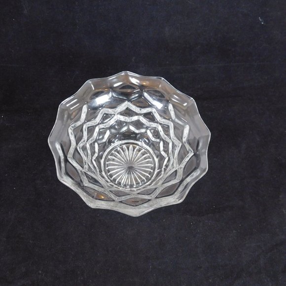 Fostoria American Clear Mayonnaise Bowl ONLY NO Underplate Spoon Ladle FLAW - Picture 5 of 7